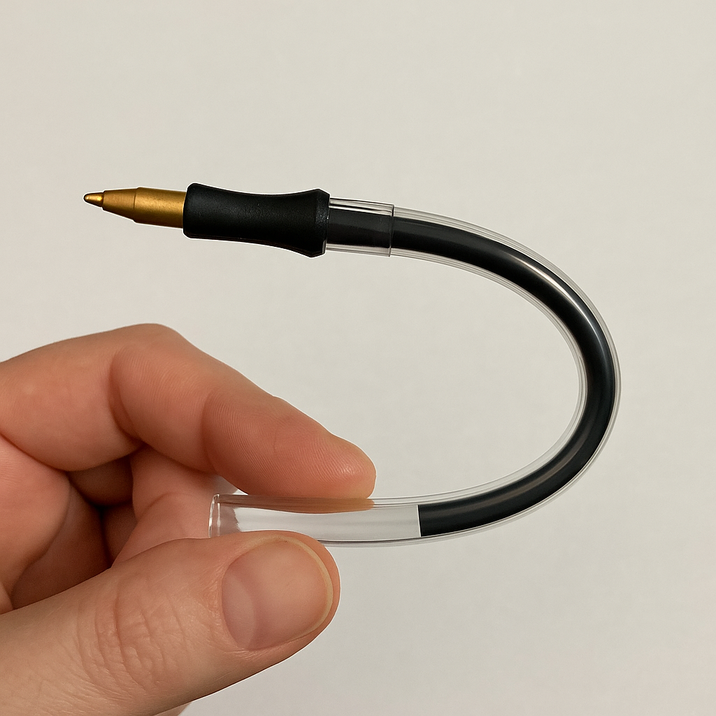 York 650 Clear Poly-Flex Security Pen
