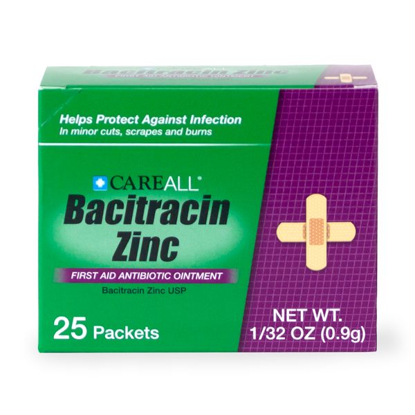 CareALL¨ 0.9g Bacitracin Ointment Packet (25 per box)