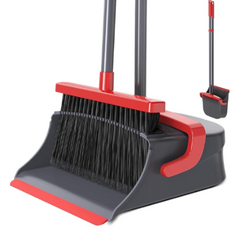 Broom & Dustpan Set 52" Long Handle - Single Unit