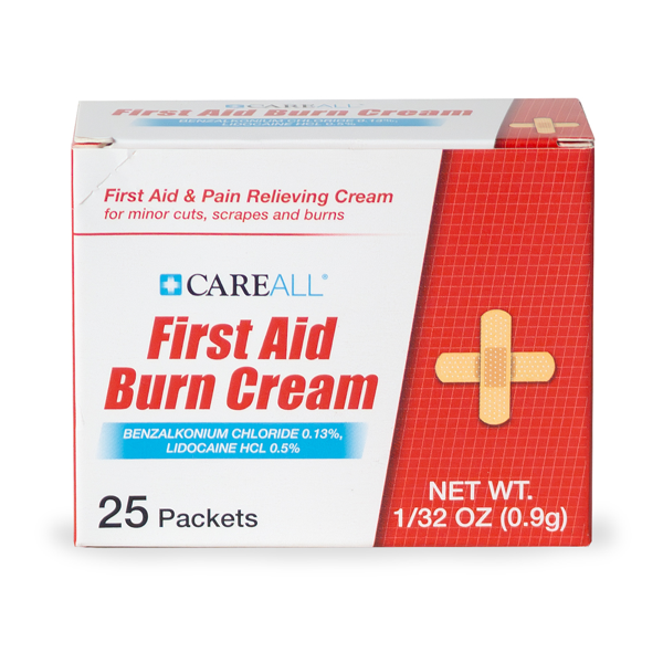 CareALL® 0.9g First Aid Burn Cream Packet (25 per box)