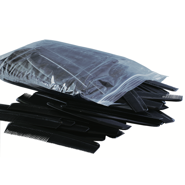 7" Black Comb (144  per Polybag)