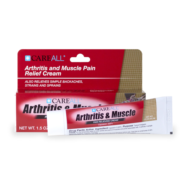 CareALL® 1.25 oz. Arthritis and Muscle Cream (Capsaicin .025%)