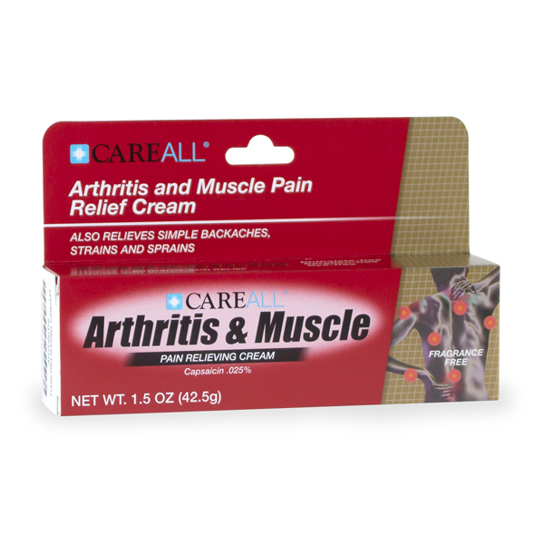 CareALL® 1.25 oz. Arthritis and Muscle Cream (Capsaicin .025%)