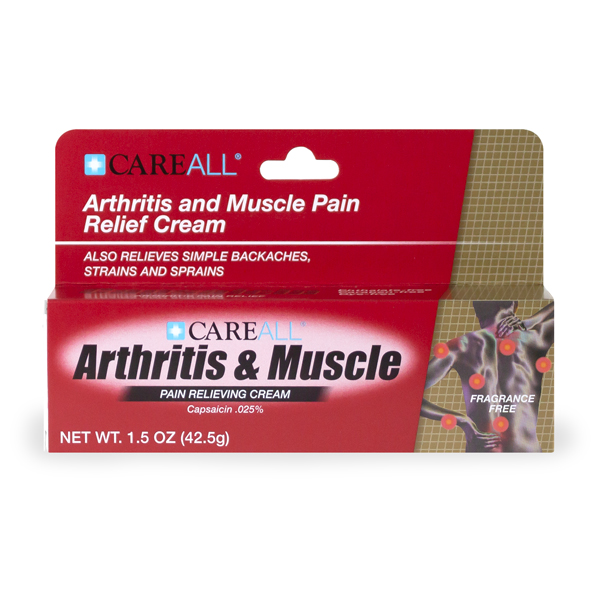 CareALL® 1.25 oz. Arthritis and Muscle Cream (Capsaicin .025%)