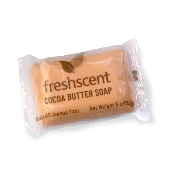 Freshscent™ 5oz Cocoa Butter Soap (Vegetable Based) (Ind. Wrapped)