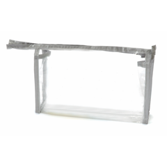 Clear Vinyl Zippered Pouch 8"(W) x 5"(H) x 2 3/8" (Gusset)