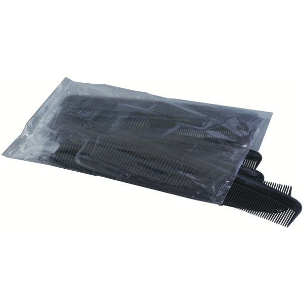 7" Black Comb (12 per Polybag)