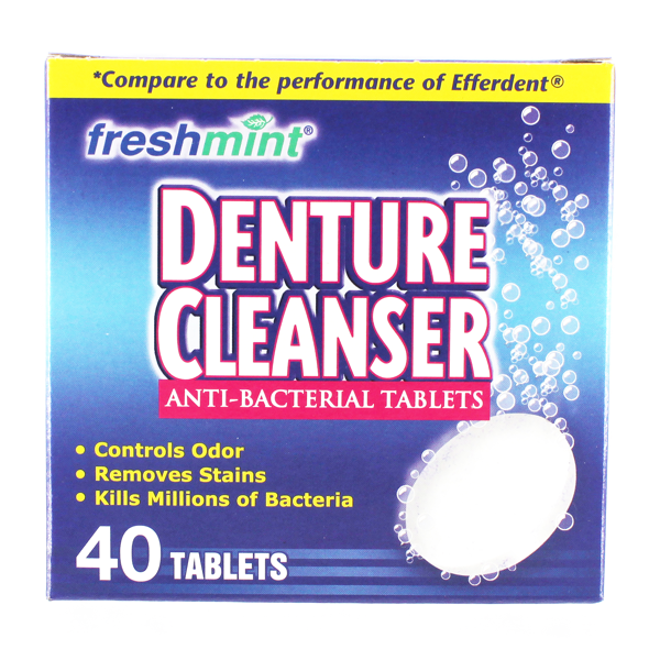 Freshmint® Denture Cleanser Tablets (40 tabs per box) (NBE Efferdent)