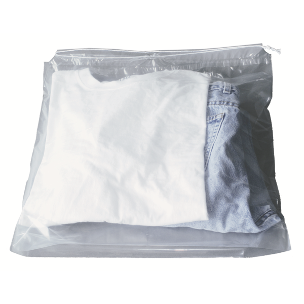 Clear Drawstring Bag 1.5 ml 18" x 20 1/2"