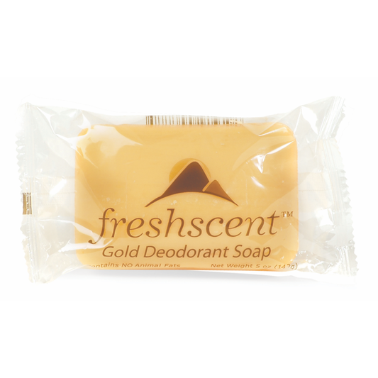 Freshscent™ 5 oz.Gold Deodorant Soap (Vegetable Based) (Ind. Wrapped)