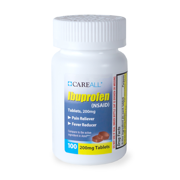 CareALL® Ibuprofen Tablets, 200mg, 100/bt (NBE Advil)