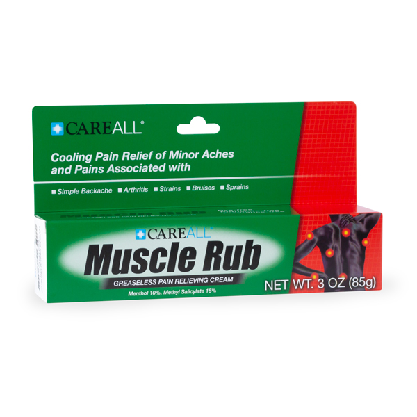 CareALL 3 oz. Muscle Rub (10% Menthol, 15% Methyl Salicylate)