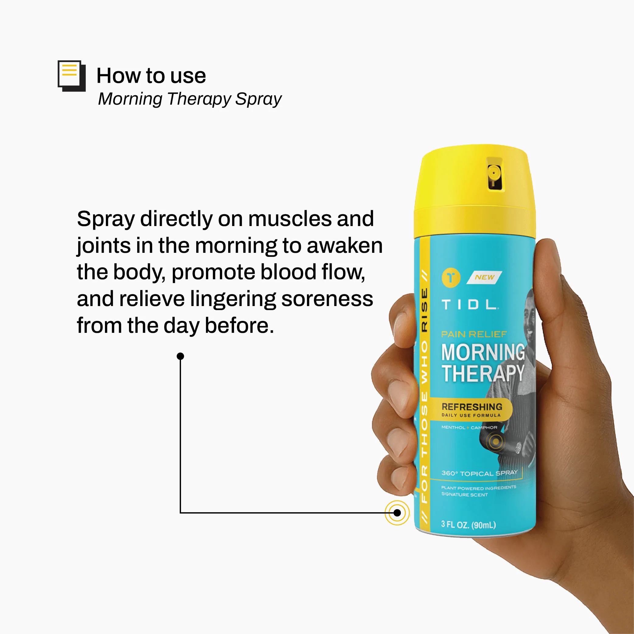 TIDL Morning Pain Relieveing Therapy 3 oz Spray