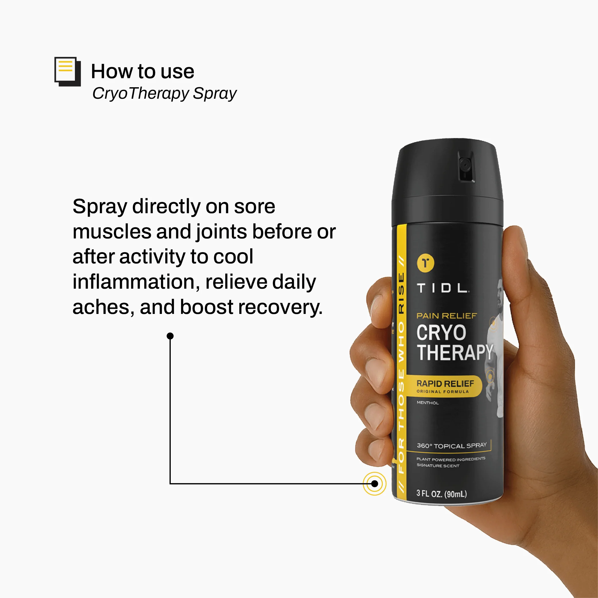 TIDL Original Cryotherapy Pain Relieving Spray