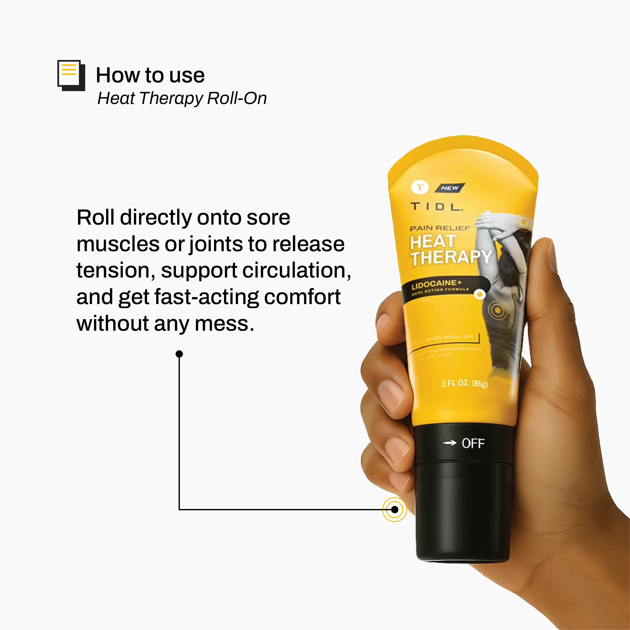 TIDL Heat Therapy 3 oz Roll On