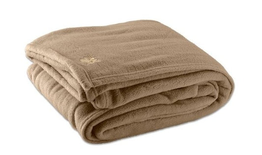 King Size Desert Tan Polar Fleece Blanket, Ea.