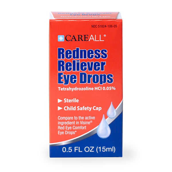 CareALL® 0.5 oz. Redness Reliver Eye Drops (NBE Visine Red Eye Comfort Eye Drops)