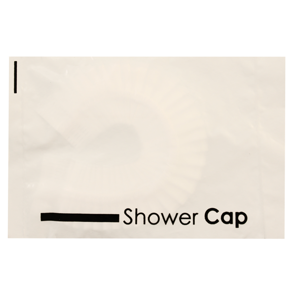 18 1/2" Shower Cap wrapped in printed polybag