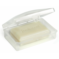 Hinged Soap Dish fits up to 5 oz. bar (clear)