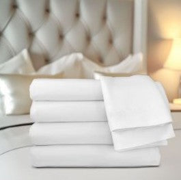 Royal Star White Color  T180 King Size Flat Sheet  108" x 110"  55/45 Blend.  Heavy Weight, Dz.
