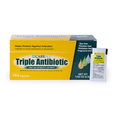 CareALL® 0.9g Triple Antibiotic Ointment Packet (144 per box) (NBE Neosporin)