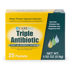 CareALL® 0.9g Triple Antibiotic Ointment Packet (25 per box) (NBE Neosporin)