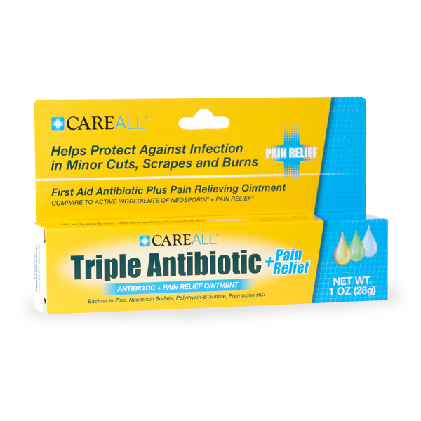 CareALL® 1 oz. Triple Antibiotic Ointment Plus Pain Relief (Neosporin + Pain Relief)