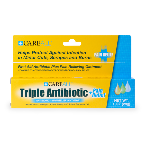 CareALL® 1 oz. Triple Antibiotic Ointment Plus Pain Relief (Neosporin + Pain Relief)