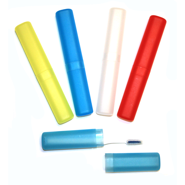 Toothbrush Holder; 8" Long (Multi-Colored) (Individually Wrapped)