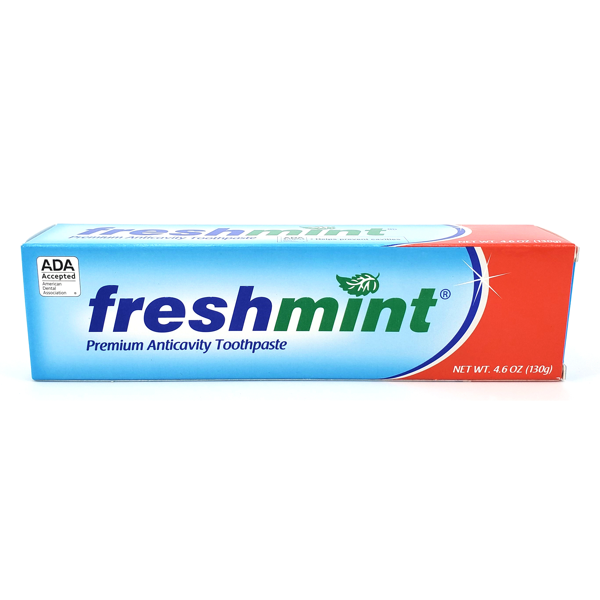 Freshmint® 4.6 oz. Premium Anticavity Fluoride Toothpaste (ADA Approved) (Individual Box)