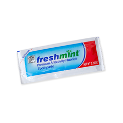 Freshmint® 0.28 oz Premium Anticavity Fluoride Toothpaste Packet (ADA Approved)