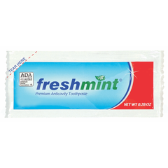 Freshmint® 0.28 oz Premium Anticavity Fluoride Toothpaste Packet (ADA Approved)