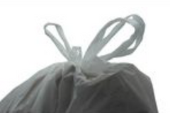 White bags with strap 13 gallon (200 Ct)