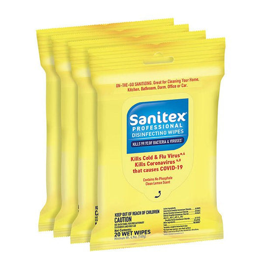 Individually Wrapped Sanitex Multi Purpose Wipes
